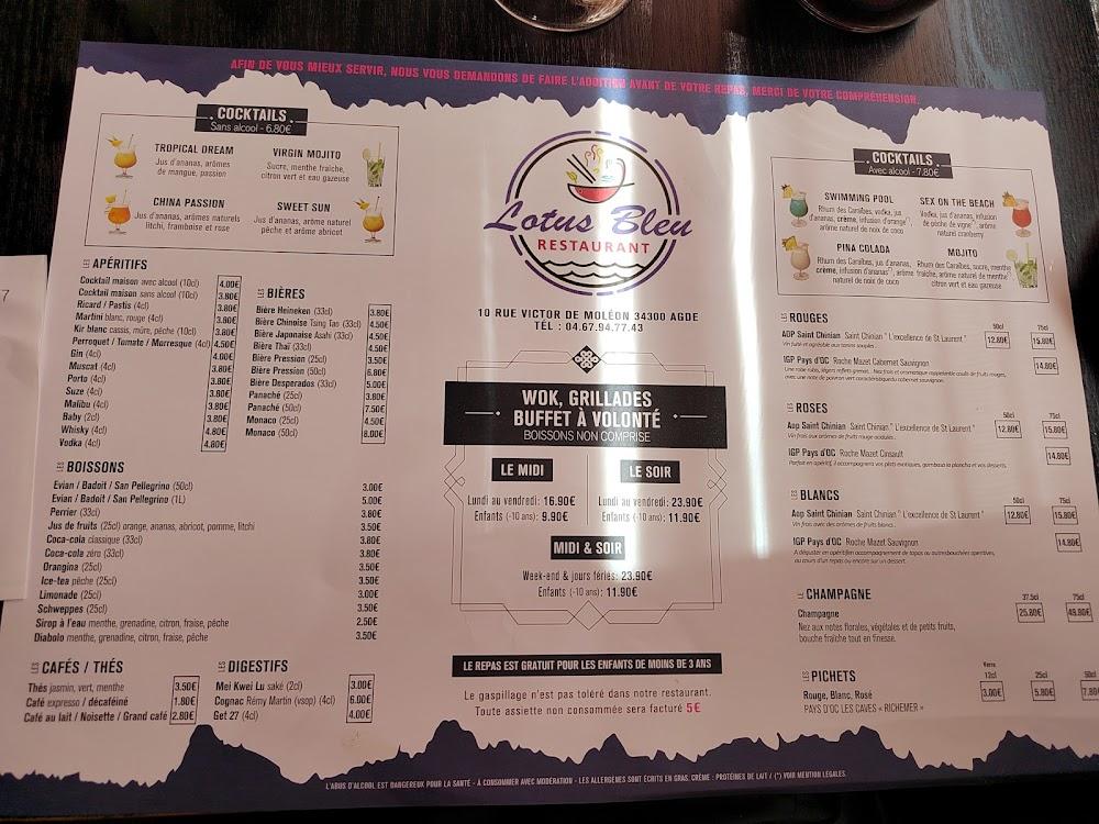 Restaurant Lotus Bleu - Menu Image 3