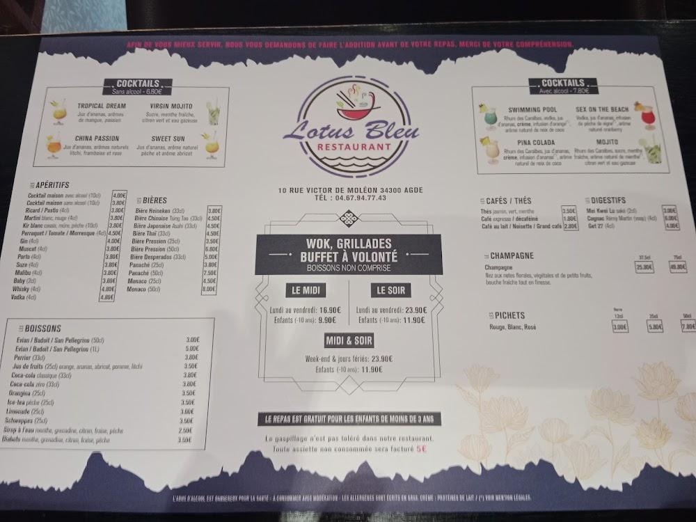Restaurant Lotus Bleu - Menu Image 4